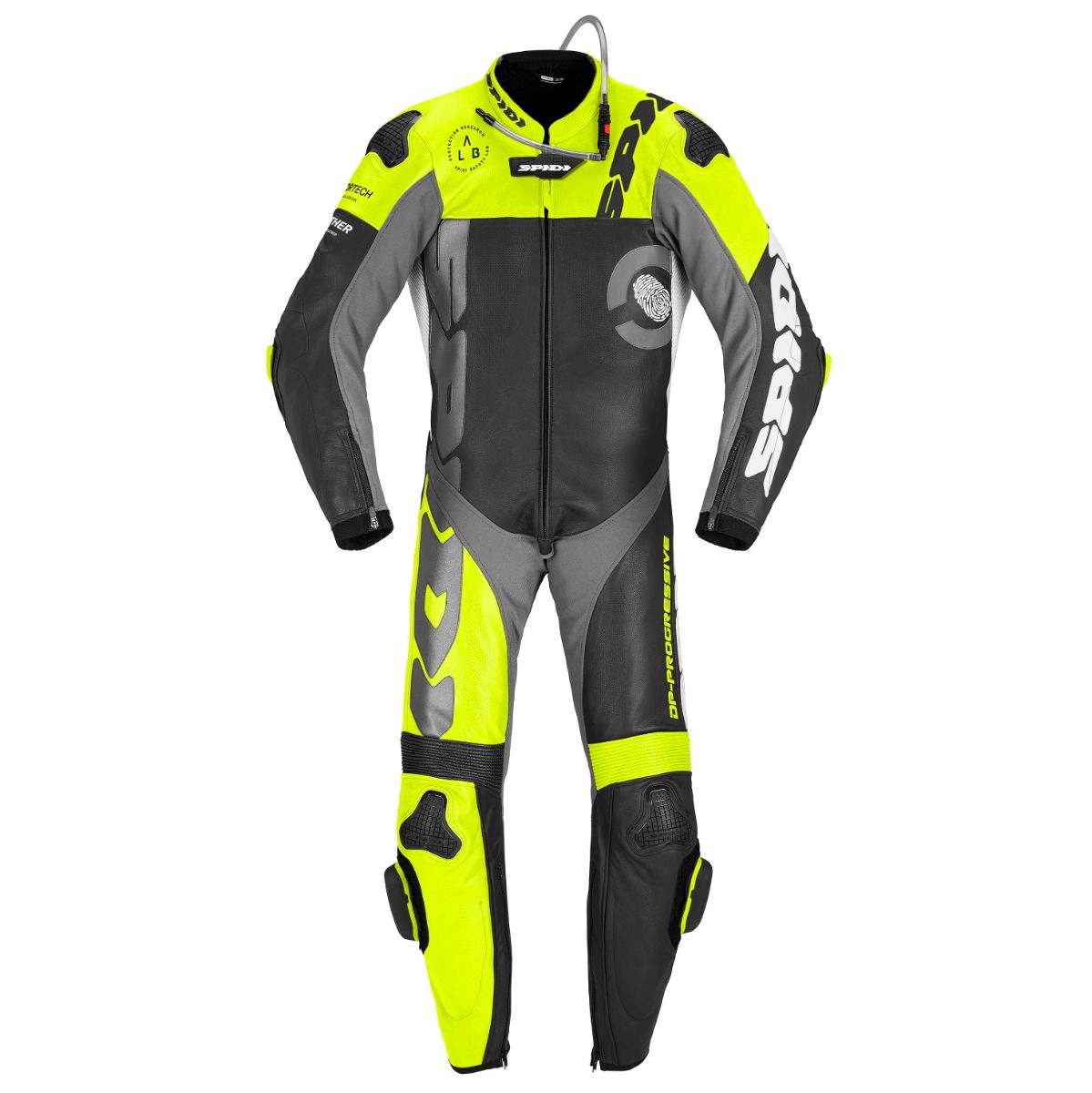 Кожен мото екип SPIDI DP-PROGRESSIVE PRO Black/Fluo
