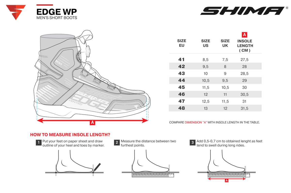 Мото боти SHIMA EDGE WP FLUO