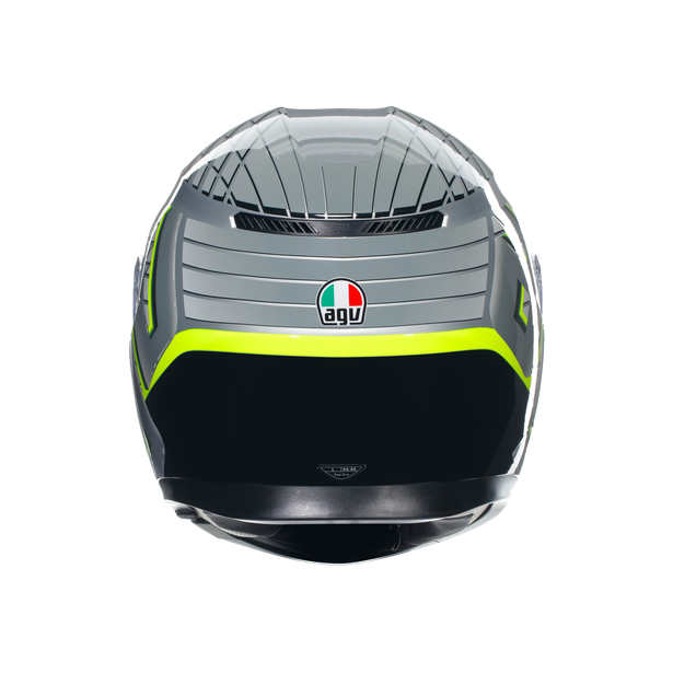 КАСКА  AGV K3 - FORTIFY GREY/BLACK/YELLOW FLUO