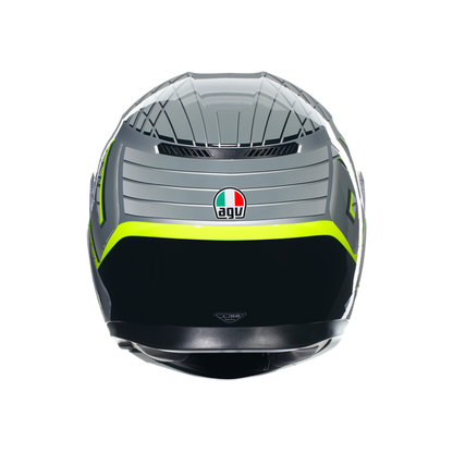 КАСКА  AGV K3 - FORTIFY GREY/BLACK/YELLOW FLUO