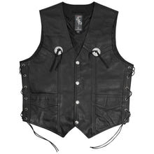 Кожен мото елек A-PRO GAMBLER BLACK