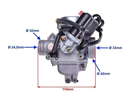КАРБУРАТОР 4T 24.5mm