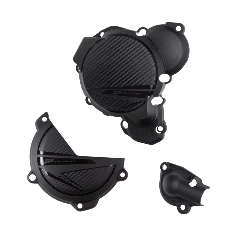 Комплект протектор за капака на двигателя POLISPORT Engine Covers Protection Kit KTM EXC/XC-W 250/300 (2024) Black