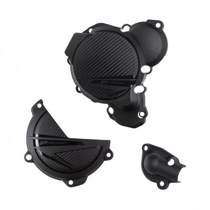 Комплект протектор за капака на двигателя POLISPORT Engine Covers Protection Kit KTM EXC/XC-W 250/300 (2024) Black