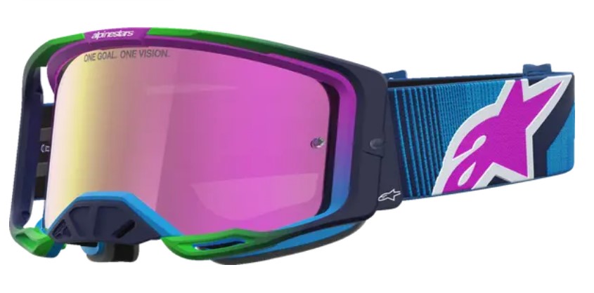 Мотокрос очила ALPINESTARS VISION 8 MAVEN BLITHE BLUE PUR MIRROR-PINK