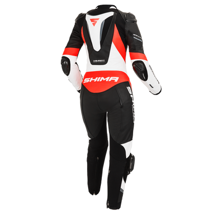 Дамски кожен екип SHIMA MIURA RS WHITE/FLUO