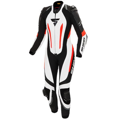 Дамски кожен екип SHIMA MIURA RS WHITE/FLUO