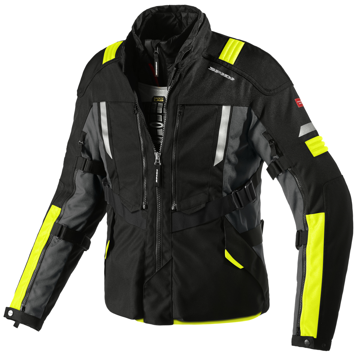 Текстилно мото яке SPIDI MODULAR YELLOW FLUO
