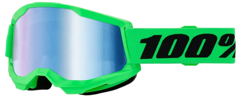 Мотокрос очила 100%  STRATA 2 NEON GREEN/BLUE