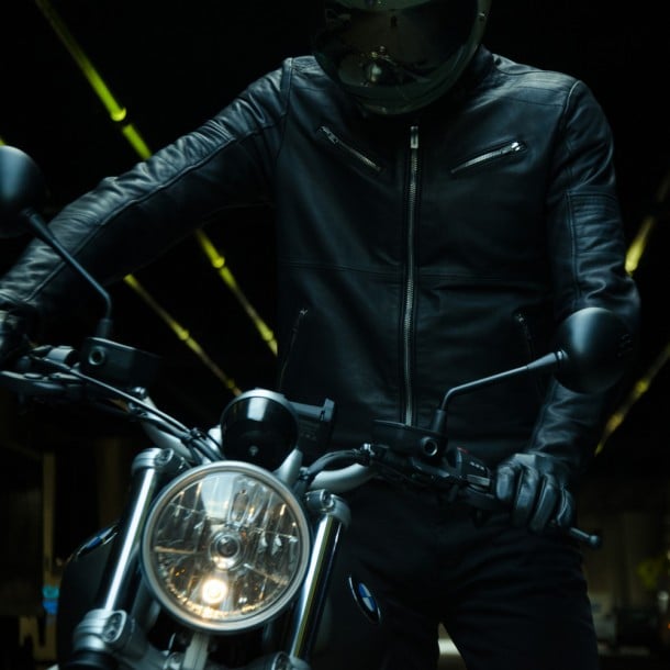 Кожено мото яке SPIDI GARAGE BLACK