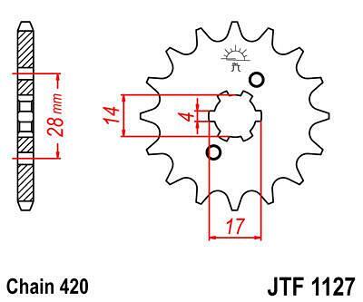ПРЕД.ЗЪБ. КОЛЕЛО JTF1127.14