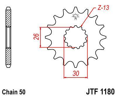 ПРЕД.ЗЪБ. КОЛЕЛО JTF1180.17