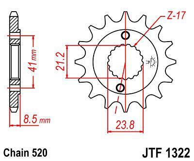ПРЕД.ЗЪБ. КОЛЕЛО JTF1322.13