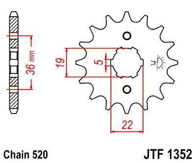 ПРЕД.ЗЪБ. КОЛЕЛО JTF1352.13