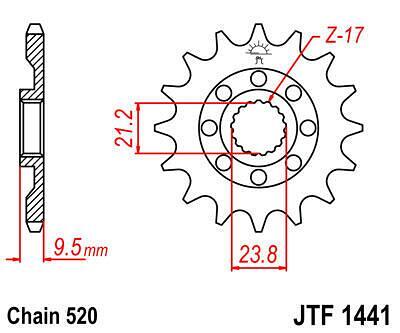ПРЕД.ЗЪБ. КОЛЕЛО JTF1441.14 SC