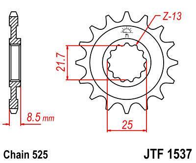 ПРЕД.ЗЪБ. КОЛЕЛО JTF1537.15