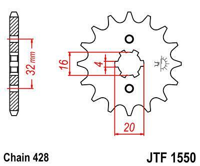 ПРЕД.ЗЪБ. КОЛЕЛО JTF1550.14
