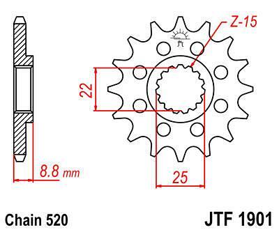ПРЕД.ЗЪБ. КОЛЕЛО JTF1901.11