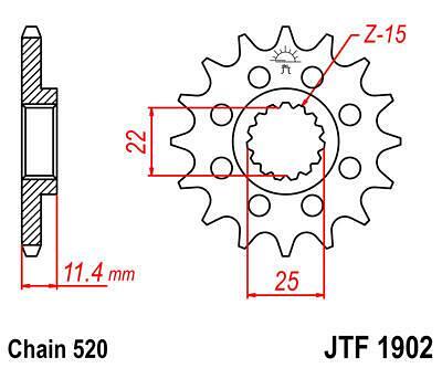 ПРЕД.ЗЪБ. КОЛЕЛО JTF1902.14