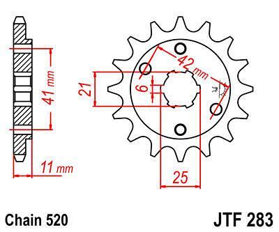 ПРЕД.ЗЪБ. КОЛЕЛО JTF283.15