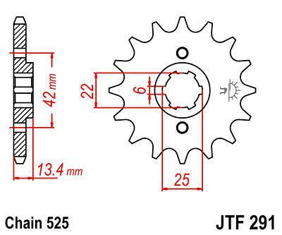 ПРЕД.ЗЪБ. КОЛЕЛО JTF291.14