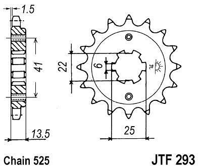 ПРЕД.ЗЪБ. КОЛЕЛО JTF293.16