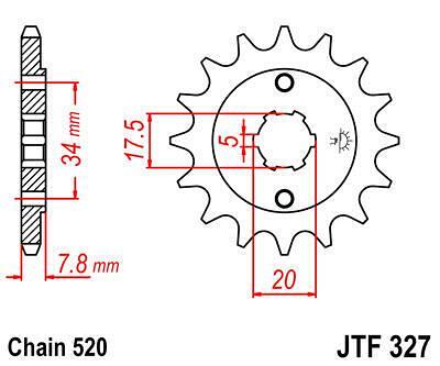 ПРЕД.ЗЪБ. КОЛЕЛО JTF327.13