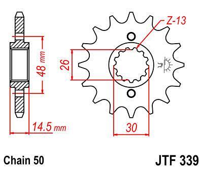 ПРЕД.ЗЪБ. КОЛЕЛО JTF339.17
