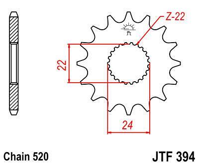 ПРЕД.ЗЪБ. КОЛЕЛО JTF394.15