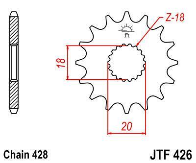 ПРЕД.ЗЪБ. КОЛЕЛО JTF426.14