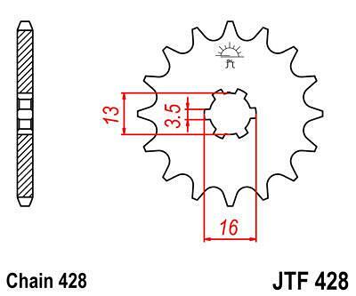ПРЕД.ЗЪБ. КОЛЕЛО JTF428.14