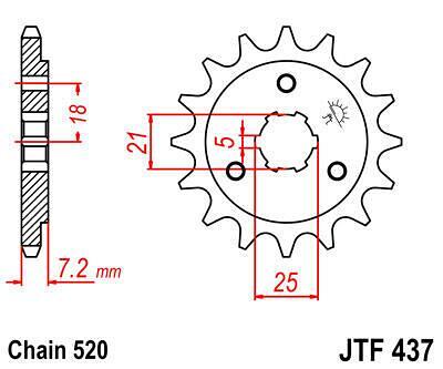 ПРЕД.ЗЪБ. КОЛЕЛО JTF437.15
