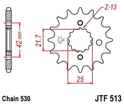 ПРЕД.ЗЪБ. КОЛЕЛО JTF513.14