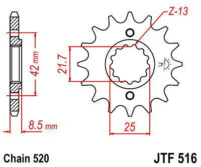ПРЕД.ЗЪБ. КОЛЕЛО JTF516.16