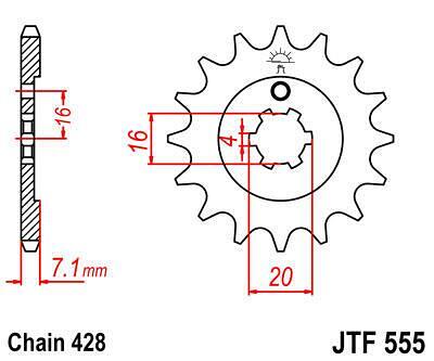 ПРЕД.ЗЪБ. КОЛЕЛО JTF555.15