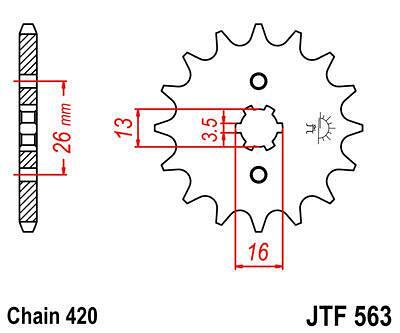 ПРЕД.ЗЪБ. КОЛЕЛО JTF563.13