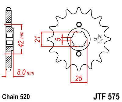 ПРЕД.ЗЪБ. КОЛЕЛО JTF575.14