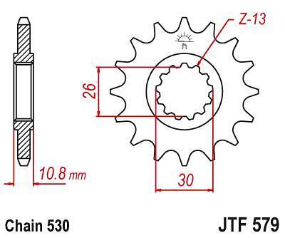 ПРЕД.ЗЪБ. КОЛЕЛО JTF579.16RB