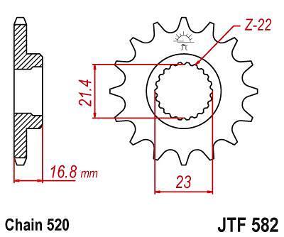 ПРЕД.ЗЪБ. КОЛЕЛО JTF582.16