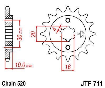 ПРЕД.ЗЪБ. КОЛЕЛО JTF711.12