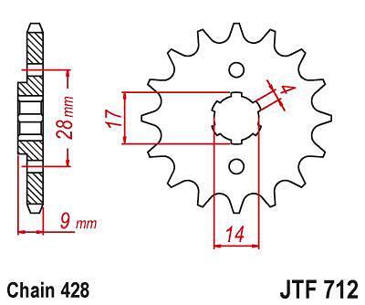 ПРЕД.ЗЪБ. КОЛЕЛО JTF712.13