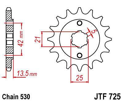 ПРЕД.ЗЪБ. КОЛЕЛО JTF725.14