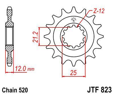 ПРЕД.ЗЪБ. КОЛЕЛО JTF823.15