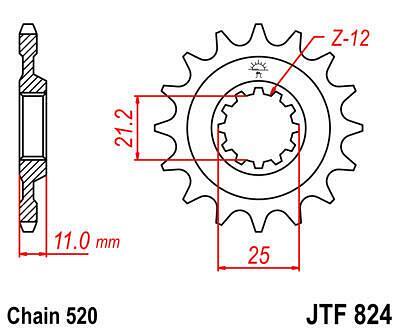 ПРЕД.ЗЪБ. КОЛЕЛО JTF824.16
