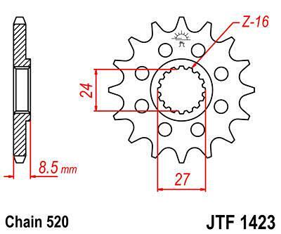 ПРЕД.ЗЪБ.КОЛЕЛО JTF1423.17