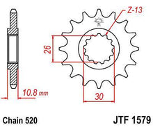 ПРЕД.ЗЪБ.КОЛЕЛО JTF1579.17