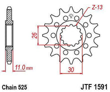 ПРЕД.ЗЪБ.КОЛЕЛО JTF1591.16
