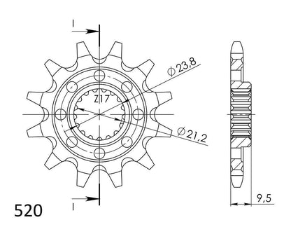 ПРЕДНО ЗЪБНО К-ЛО CST-1441:13