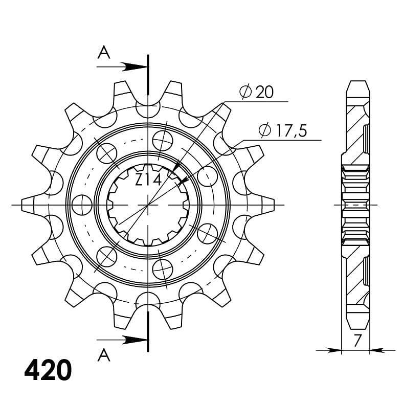 ПРЕДНО ЗЪБНО К-ЛО CST-560:14