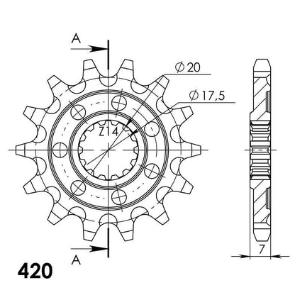 ПРЕДНО ЗЪБНО К-ЛО CST-560:14